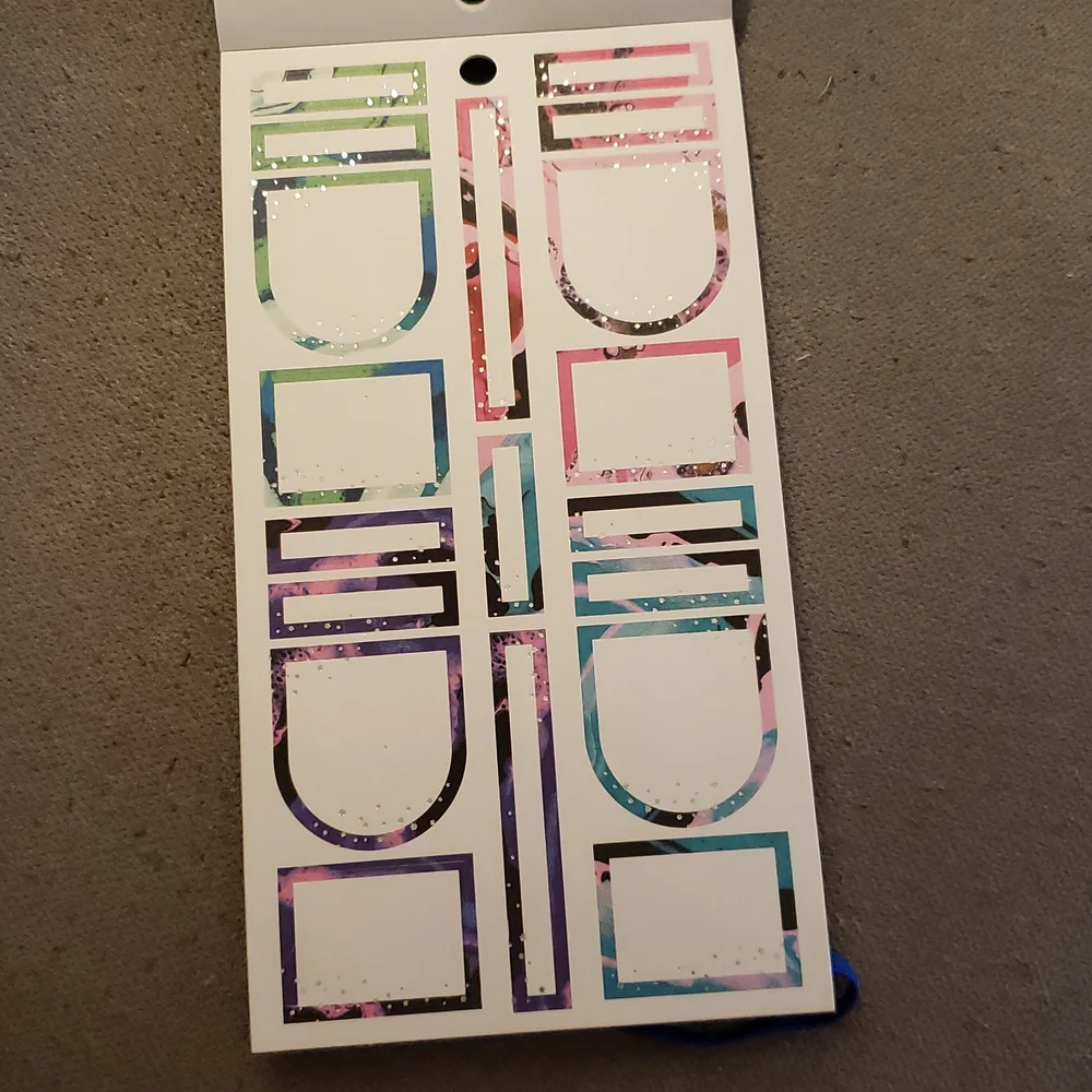 The happy planner glitter paint sticker book